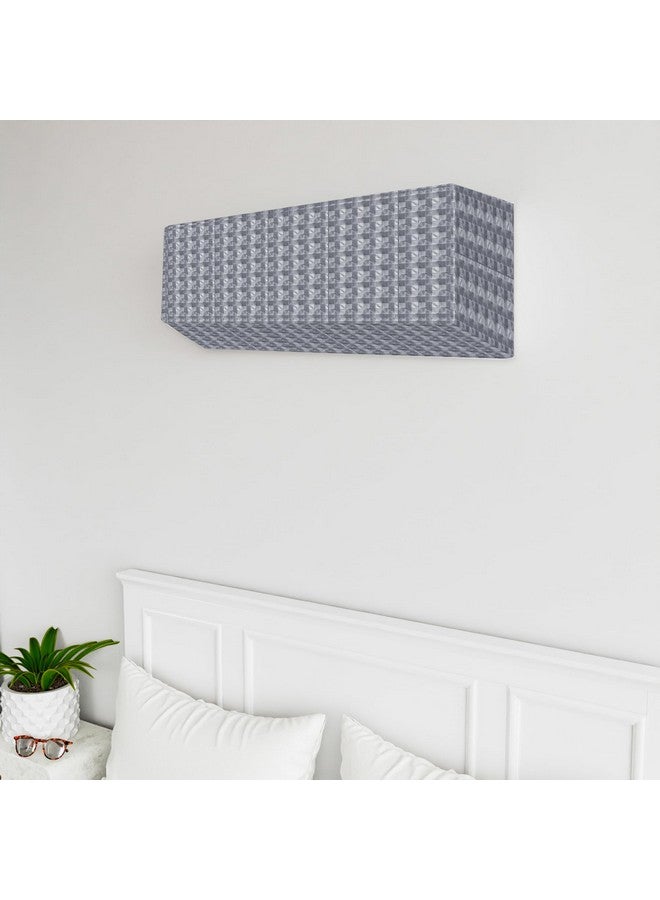 Kuber Industries Split AC Cover | PVC Check AC Cover | Outdoor Condenser AC Cover | AC Cover for Indoor & Outdoor | AC Cover for Dust Protection | 1.5 Ton Ac Cover | Gray - Image 1