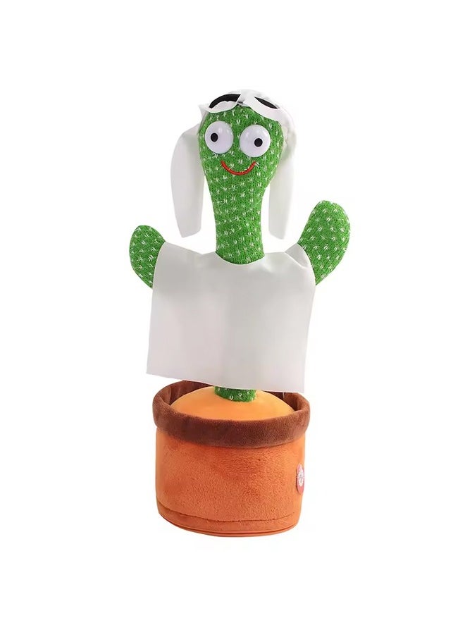 Dancing Singing Talking Cactus Plush Toy Batteries Required Premium Quality 32x12x12cm