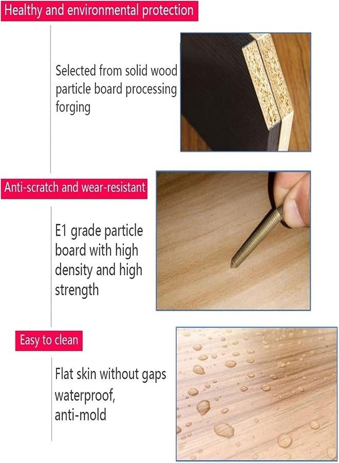 فاشون هوم Here’s the Arabic translation:  **رف أحذية بتصميم محدث من 5 طبقات، منظم أحذية مع مساحة كبيرة، رف خشب سميك بسمك 15 مم، الأبعاد 80x80x35 سم**   Let me know if you need any adjustments! - Image 3