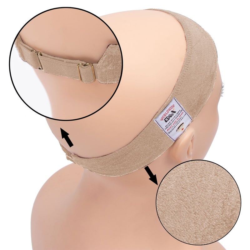 gexworldwide GEX Wig Grip Band with Adjustable Elastic Closure Flexible Velvet No Slip Wig grip Headbands Cap for Wigs(Beige) - Image 2