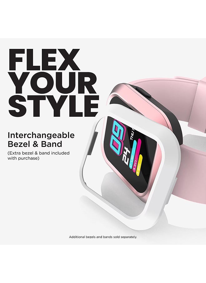 iTouch - Flex Series Smartwatch With Interchangeable Case And Strap Blush Pink Case Blush Pink Silicone Strap - Image 1