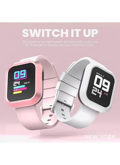 iTouch Flex Series Smartwatch With Interchangeable Case And Strap Blush Pink Case Blush Pink Silicone Strap  - Image 2