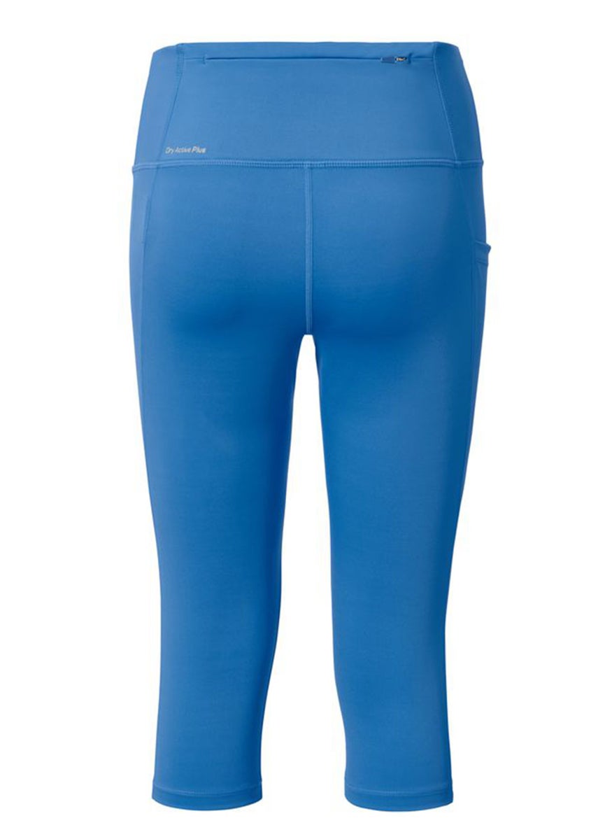 Women Sportswear Fit 3/4 Running Cropped Tights, Blue