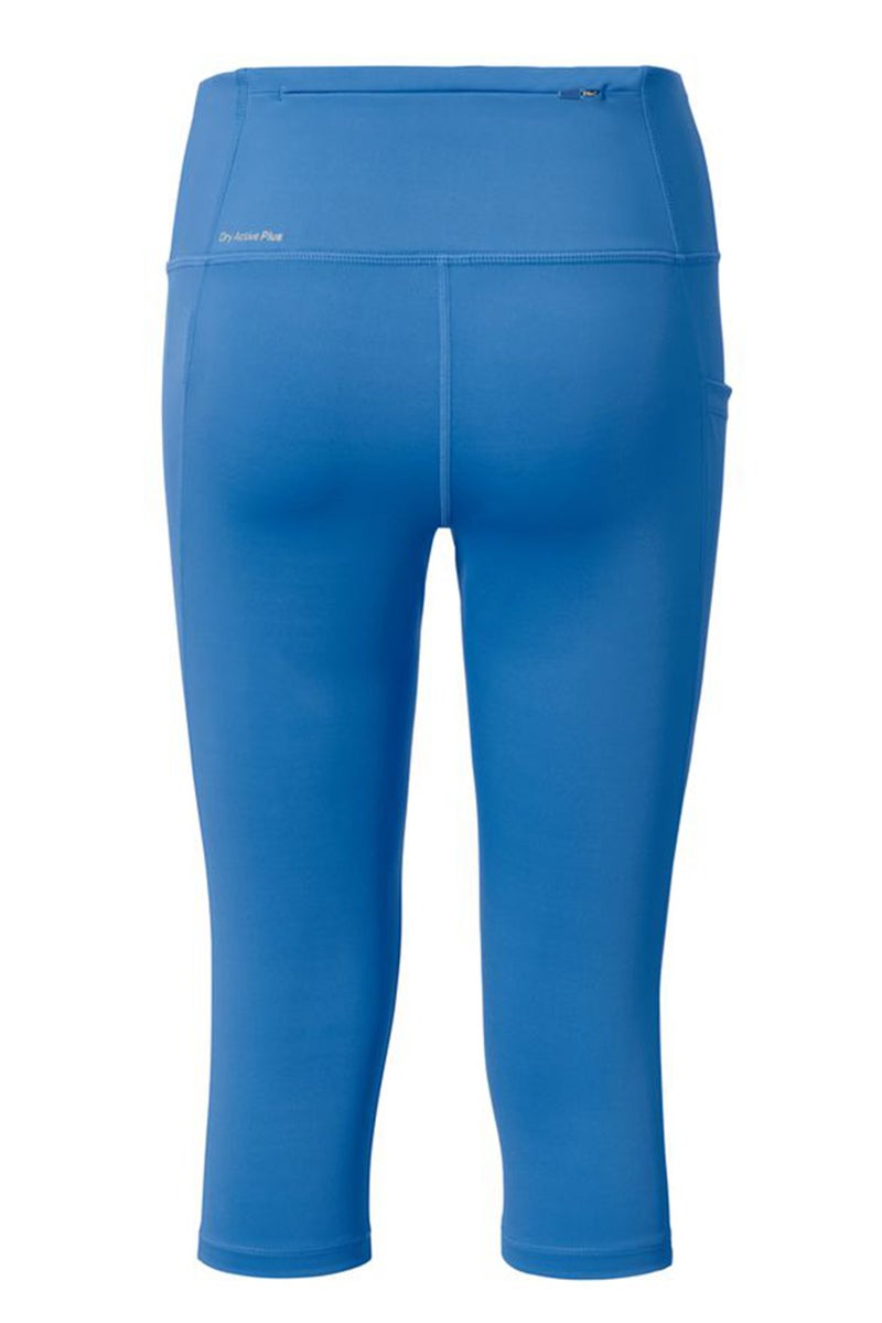 Tchibo Women Sportswear Fit 3/4 Running Cropped Tights, Blue  - Image 2