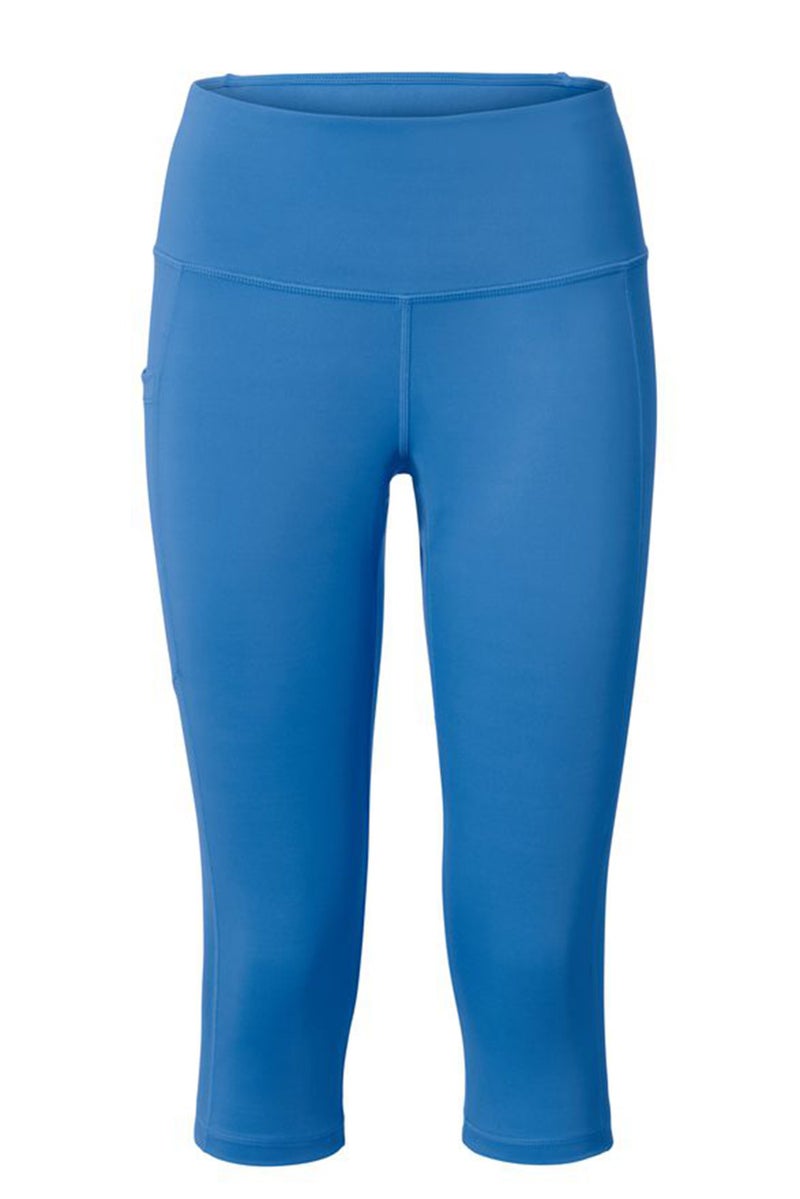 Tchibo Women Sportswear Fit 3/4 Running Cropped Tights, Blue  - Image 3