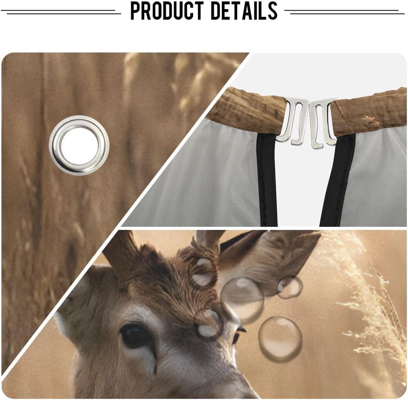 Kigai Deer Barber Cape for Men Professional Salon Cape Waterproof Hair Cutting Apron with Adjustable Closure Snap - Image 4