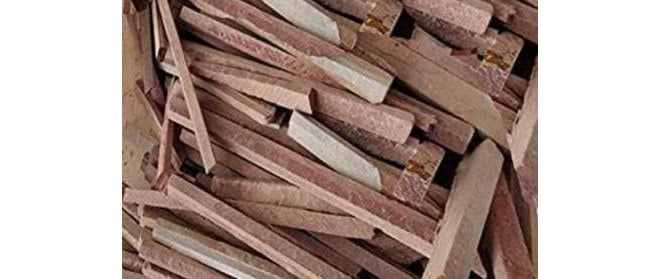 1.5 Kg Red Slate Pencil Tukda Crumbs Churra Billards Solid Chalk (79 Sticks)