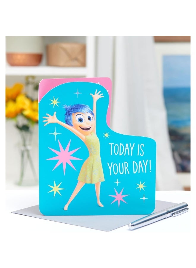 UK Greetings Disney Inside Out 2 Birthday Card Joy Design - Image 1