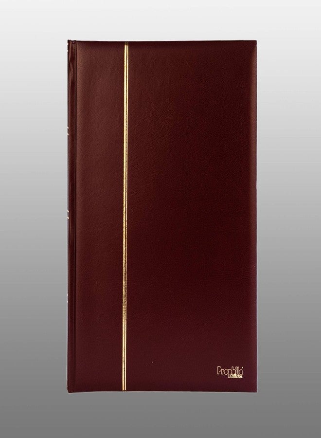 Prophila Collection ألبوم طوابع من مجموعة بروفيلا (جديد) 60 طوابع بيضاء مقسمة الجوانب، غلاف أحمر مبطن - Image 3