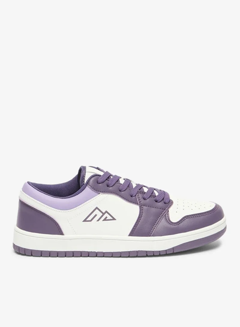Men's Colourblock Shoes with Lace-Up Closure