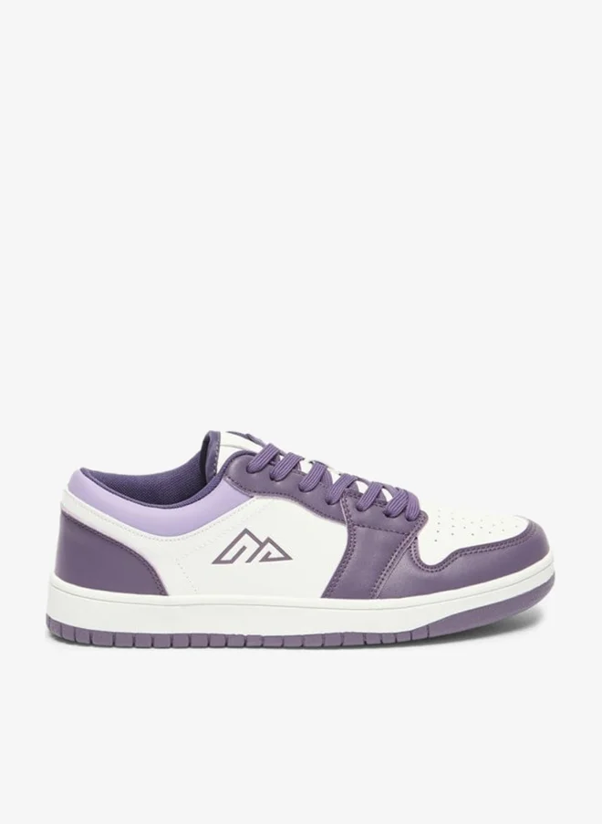 Men's Colourblock Shoes with Lace-Up Closure