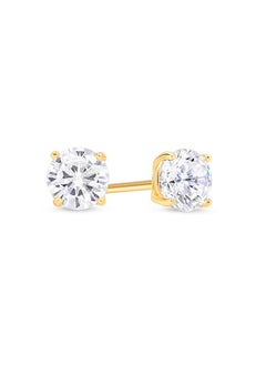 Sterling Silver Stud Earrings For Women & Men - Cubic Zirconia Earrings Studs With 4-Prong Setting - Premium Cz S925 Hypoallergenic Earrings For Sensitive Ears - 14K Yellow Gold - Size 5Mm - pzsku/Z7FCAFE1B8C4F6BD104F9Z/45/_/1735214589/d6245c07-eeb9-4d07-acb2-1b75ed1f75d5