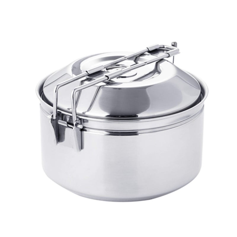 Fire-Maple Antarcti 1.0 Liter Stainless Steel Camping Bowls with Locking Lid, Camping Cook Pot Folding Handle - Image 1