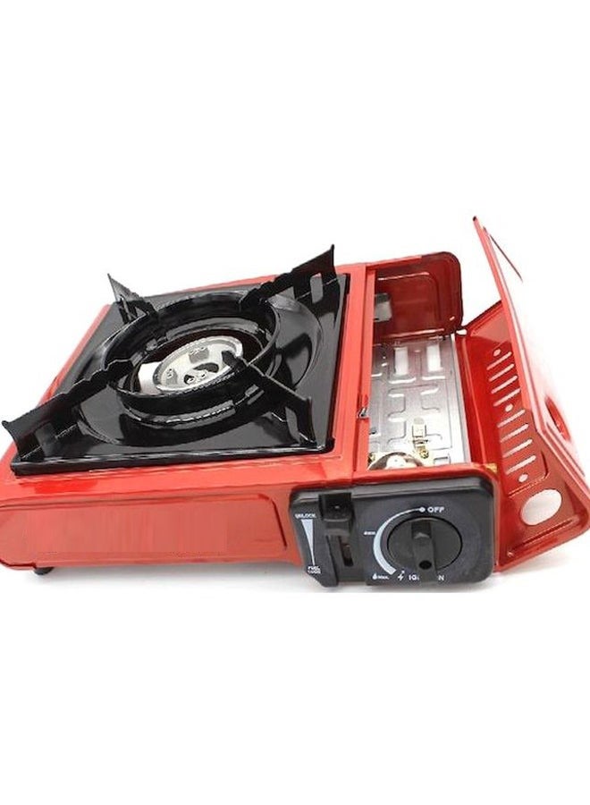 REFURA Portable Gas Stove with  Piezo Ignition Burner 7000BTU Red RE-8015 - Image 3