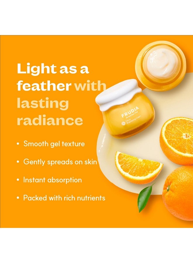frudia Welcos Citrus Brightening Face Cream | Vegan Vitamin C Cream W/Mandarin Peel Extract Mela-Zero | Korean Skin Care Moisturizer - Image 2