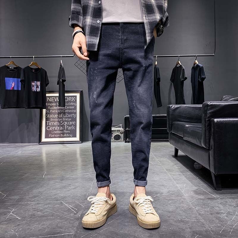 Unisex Classic Denim Jeans Loose Fit Daily Outdoor Wear - Image 1