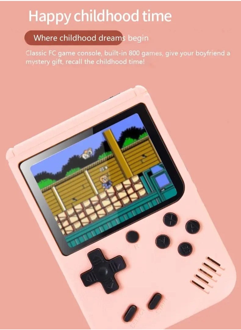 Mini Handheld Video Game, 8 Bit 3.0 Inch Color LCD Portable Pocket Video Game Machine, Compact And Lightweight Handheld Games Console With Built In 500 Games For Kids And Adults, (Pink Doubles) - pzsku/Z7FCB55D26E12F8E17762Z/45/_/1713769473/38c2a1b1-d395-4057-9d1b-088b62337626