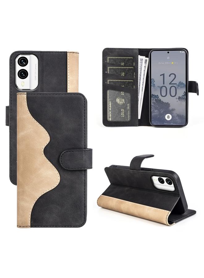 اس-توب جراب هاتف Nokia X30 مصنوع من الجلد بتصميم أفقي قابل للطي - Image 1