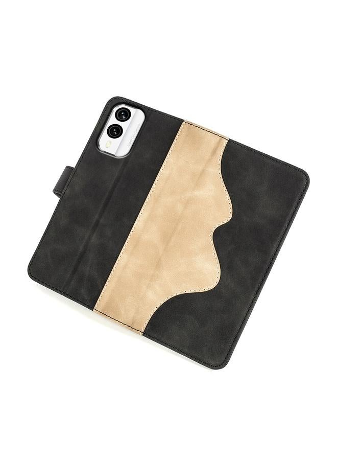 اس-توب جراب هاتف Nokia X30 مصنوع من الجلد بتصميم أفقي قابل للطي - Image 4