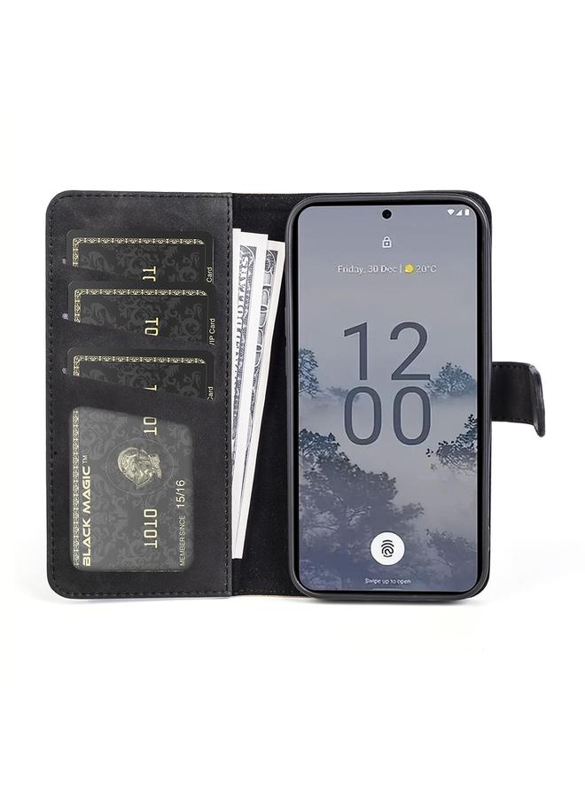 اس-توب جراب هاتف Nokia X30 مصنوع من الجلد بتصميم أفقي قابل للطي - Image 3