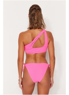 trendyol Pink Tie Towel Normal Leg Bikini Bottom TBESS23BA00280  - Image 3