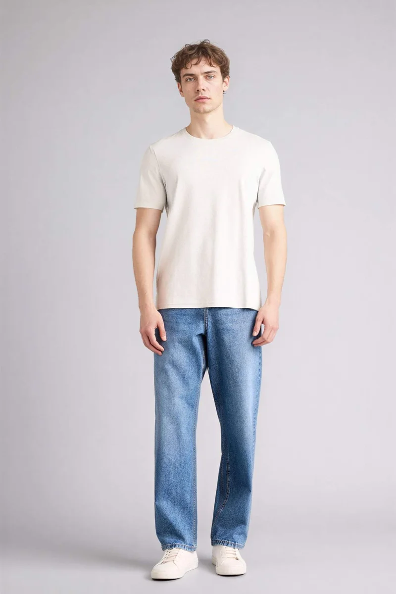 DeFacto Slim Fit Crew Neck Short Sleeve T-Shirt