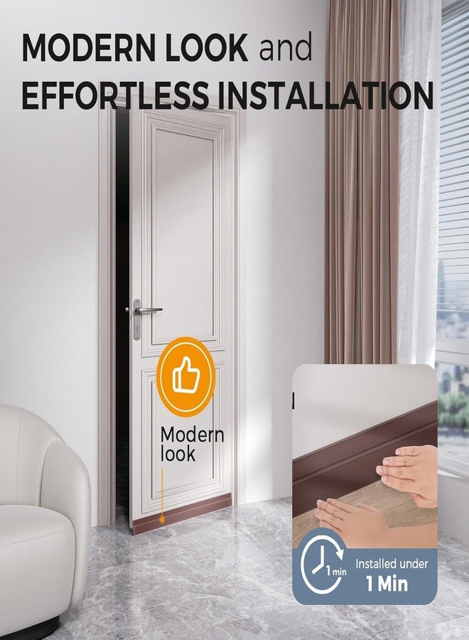 Copelle 39 Inch Silicon Door Guard Bottom Sealing Strip | Self Adhesive Door Gap Filler Rubber | Door Bottom Sealing Strip Guard | Protector from Cockroach, Insect, Bugs, Air & Dust - Image 5