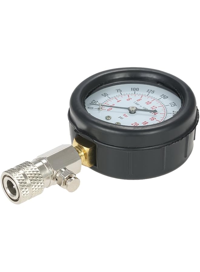 جهاز اختبار ضغط محرك البنزين، أسطوانة محرك البنزين، مقياس ضغط السيارة، مجموعة اختبار السيارات 0-300 رطل/بوصة مربعة مع حقيبة - Image 4