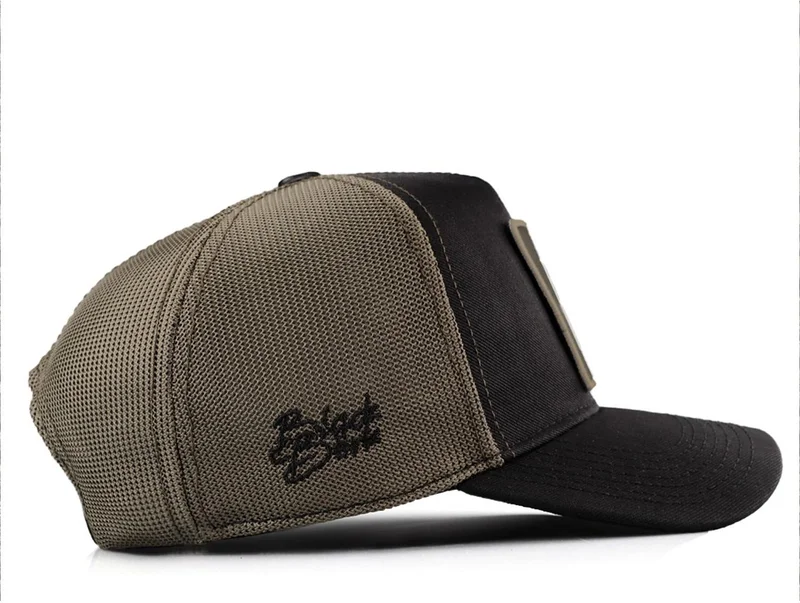 بلاك بورك V1 Trucker At -2sh Code Logo Black-Khaki Cordura Fabric Hat (Cap)