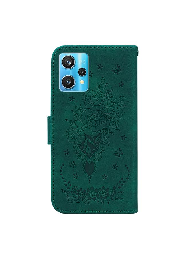 S-TOP Case For OPPO Realme 9 Pro+ / Realme 9 4G Butterfly Rose Embossed Leather Phone Case - Image 3