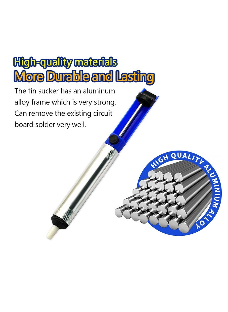 SYOSI - Solder Desoldering Pump Electric Soldering Iron Auxiliary Tool Manual Desoldering Suction Pump Vacuum Solder Removal Tool - Image 1