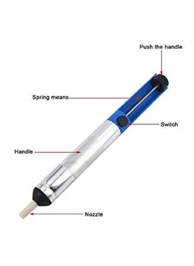 SYOSI - Solder Desoldering Pump Electric Soldering Iron Auxiliary Tool Manual Desoldering Suction Pump Vacuum Solder Removal Tool - Image 1