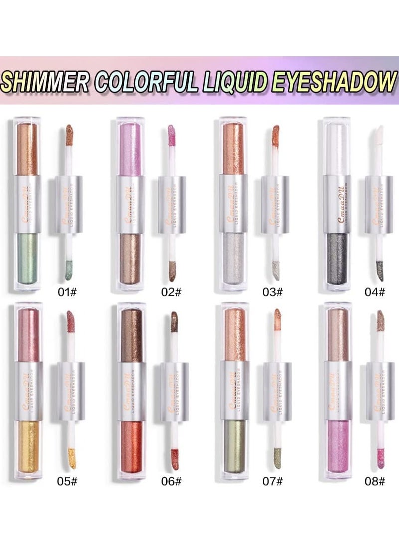 Excefore 16 color waterproof liquid eye shadow flash eye shadow set eye shadow liquid makeup palette set - Image 3