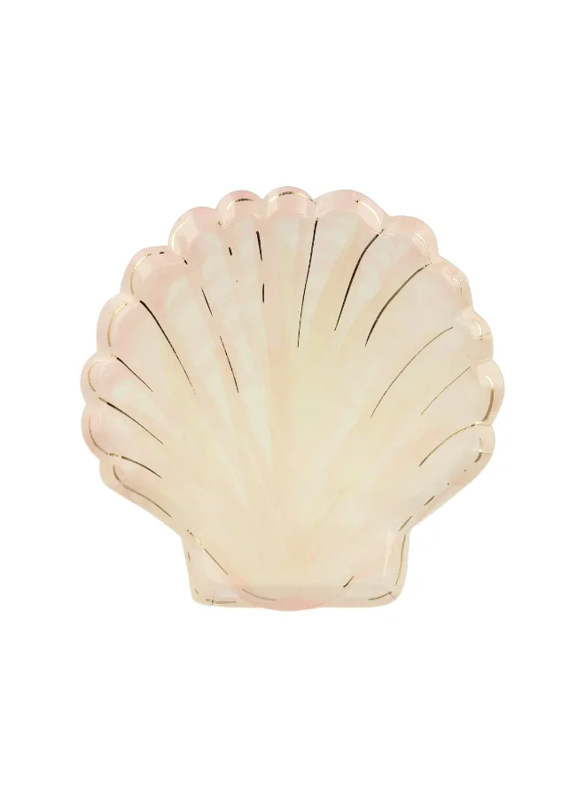 Meri Meri Watercolour Clam Shell Plates