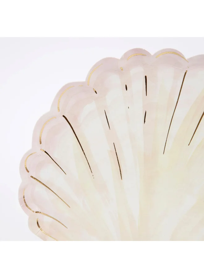 Meri Meri Watercolour Clam Shell Plates