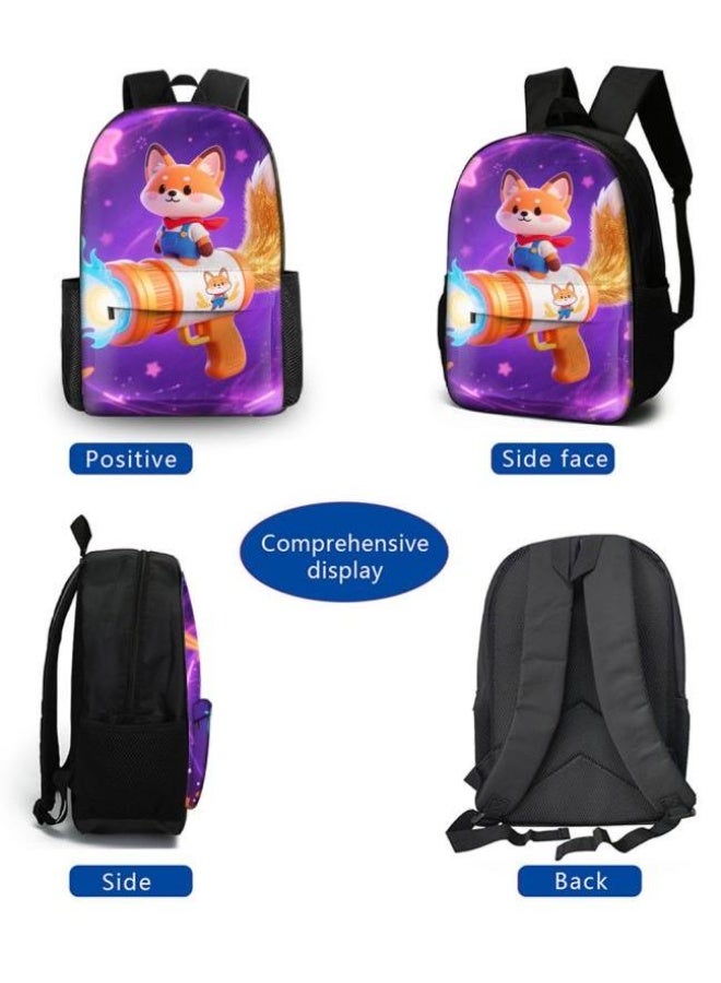 Bright Li Fire The trend is not the same! Cartoon bag three-piece set, to meet the wearing needs of students and teenagers (students, children, friends can be used for outings, mountain climbing, school, etc.) - 39 - Image 3