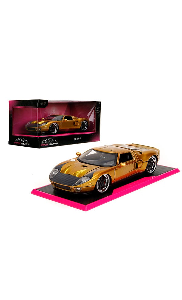 JADA سيارات وردية 1:24 - فورد GT 2005، سيارة مصنوعة من الصب، ألعاب للأطفال والبالغين - Image 1