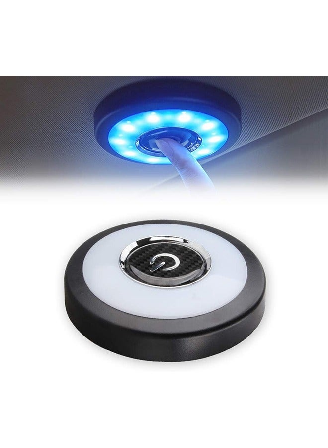 general Auto Car Ceiling Roof Light USB Rechargeable Car Interior RV Dome Map Trunk Lights Cargo Area Light Multi-Function Wall Light Lamps for Vehicle Camping Bedroom Cabinet (White Ice Blue) - Image 1