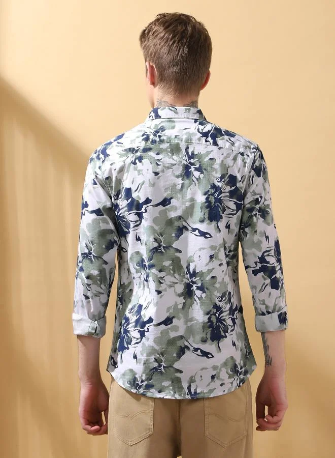 Dennis Lingo Elegant Sage Green Shirt For Men With A Relaxed Fit And Premium Fabric Designed Effortless