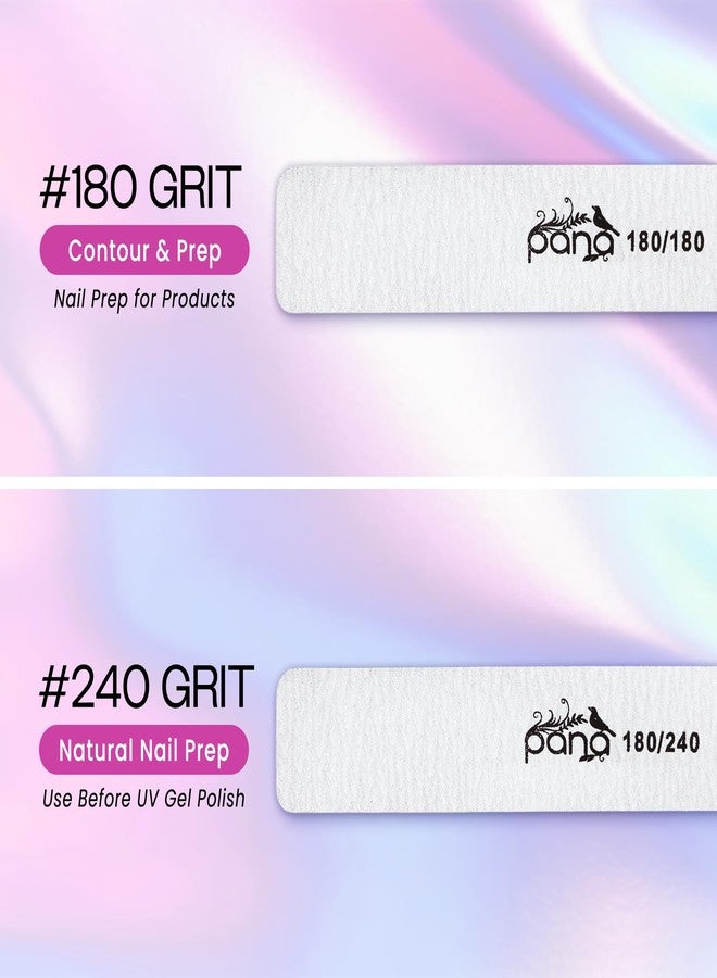 PANA Jumbo Double-Sided Emery Nail File for Manicure, Pedicure, Natural, and Acrylic Nails - Zebra (Grit 60/60) - 50 Piece Pack - Image 5