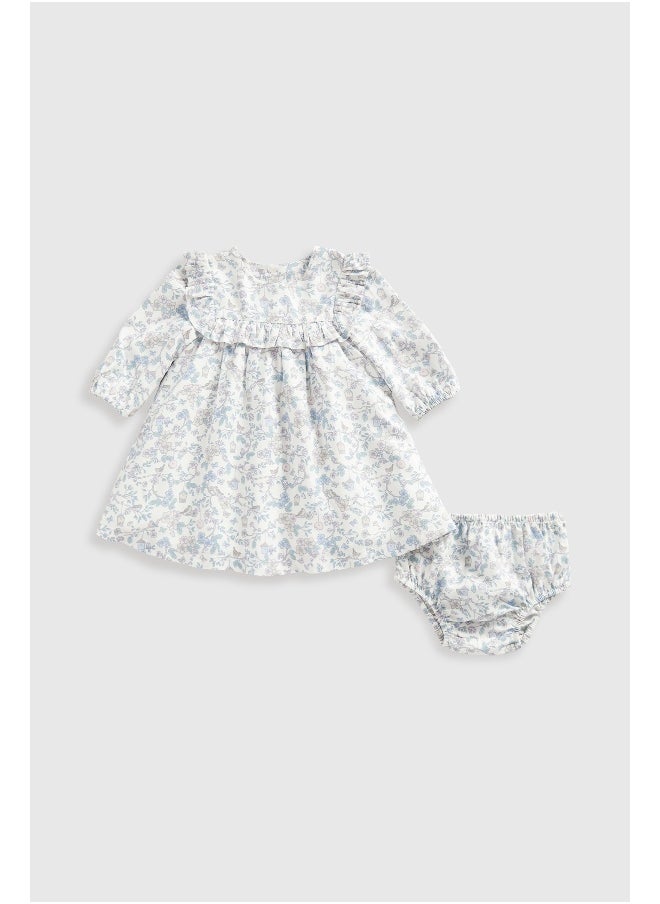 mothercare - Pretty Bird Woven Dress and Knickers Set - Image 1