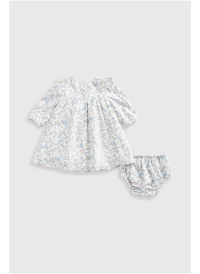 mothercare - Pretty Bird Woven Dress and Knickers Set - Image 1