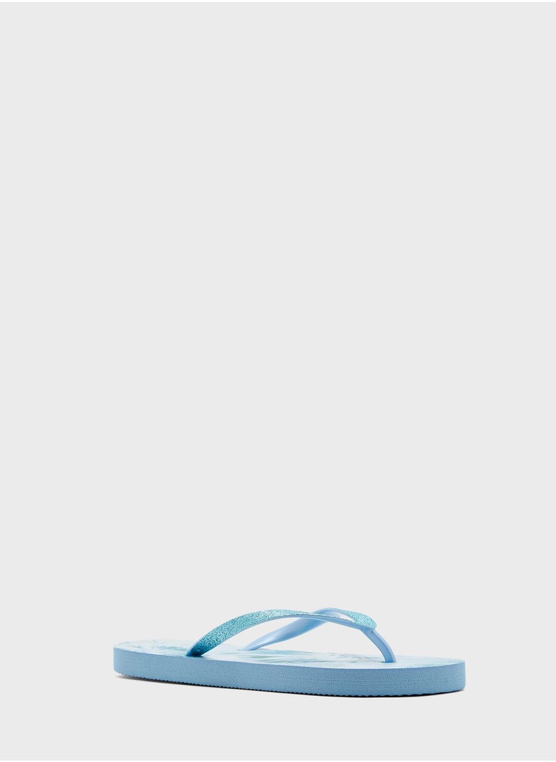 Ginger - Tie Dye Print Flip Flops - Image 1