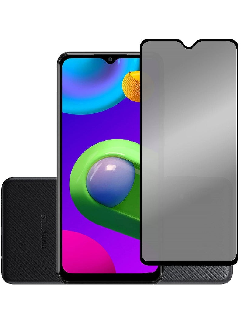 Super Tempered Glass Screen Protector Anti-Spy Privacy Designed For Samsung Galaxy M02 Full Screen Coverage And Bubble Free - Image 1