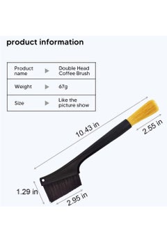 Oasisgalore 2 Pack Coffee Machine Cleaning Brushes, Dual-Use Espresso Grinder Dusting Accessories for Barista Tools.  - Image 3