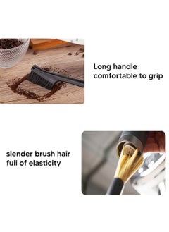 Oasisgalore 2 Pack Coffee Machine Cleaning Brushes, Dual-Use Espresso Grinder Dusting Accessories for Barista Tools.  - Image 5