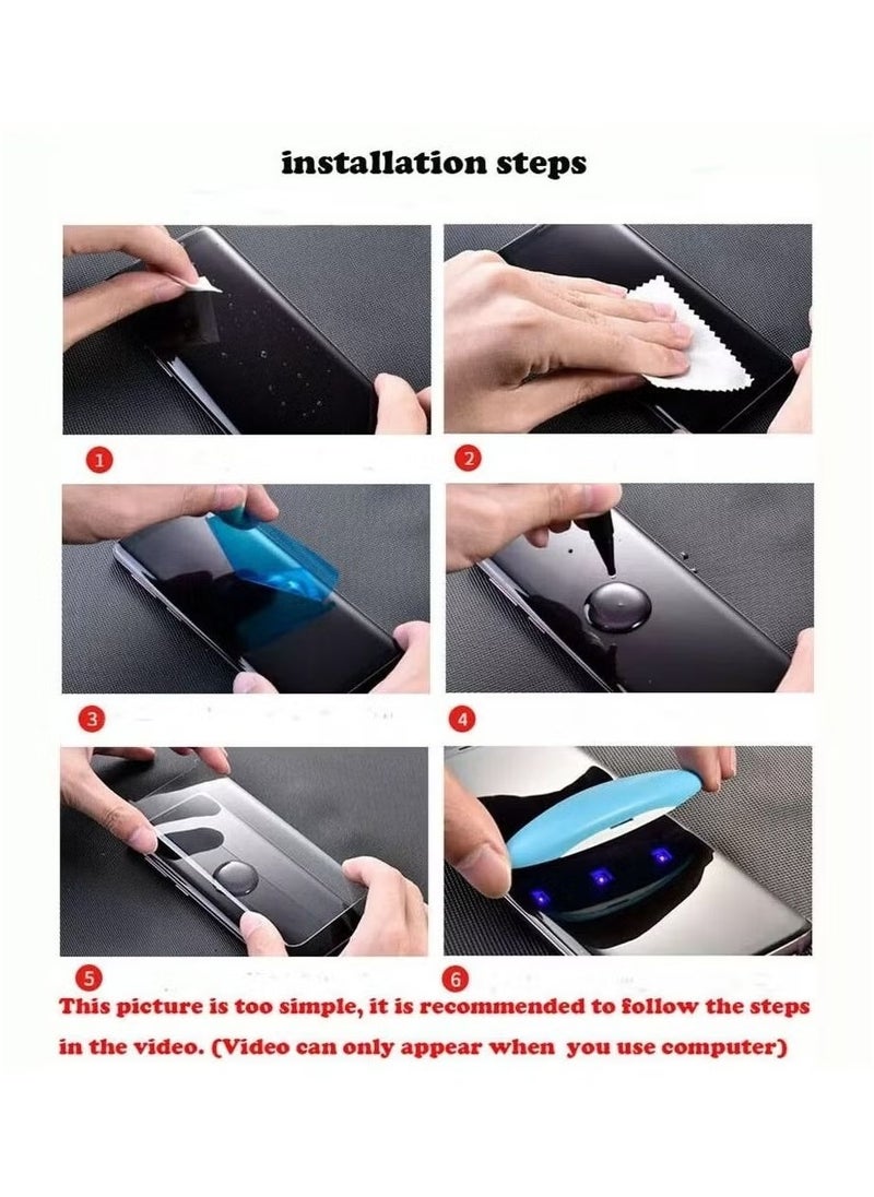 Lito - Lito Google Pixel 6 Pro/Pixel 7 Pro  Premium UV Liquid Glue Tempered Glass Screen Protector with Edge to Edge Coverage - Image 1