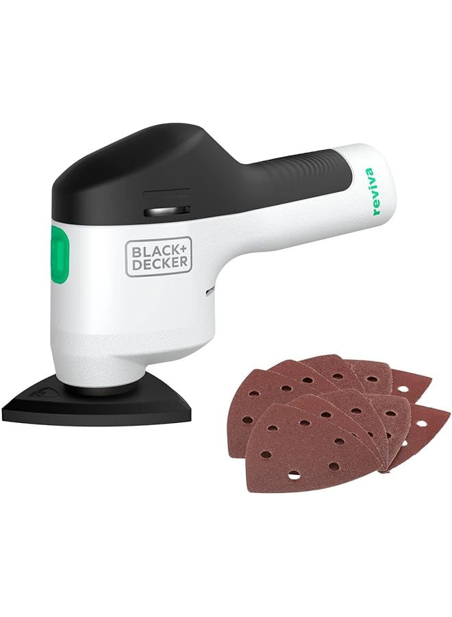 BLACK+DECKER Reviva Cordless 12V Sander With 10 Sanding Sheets Revds12A10 Gb 2 Years Warranty  - Image 1