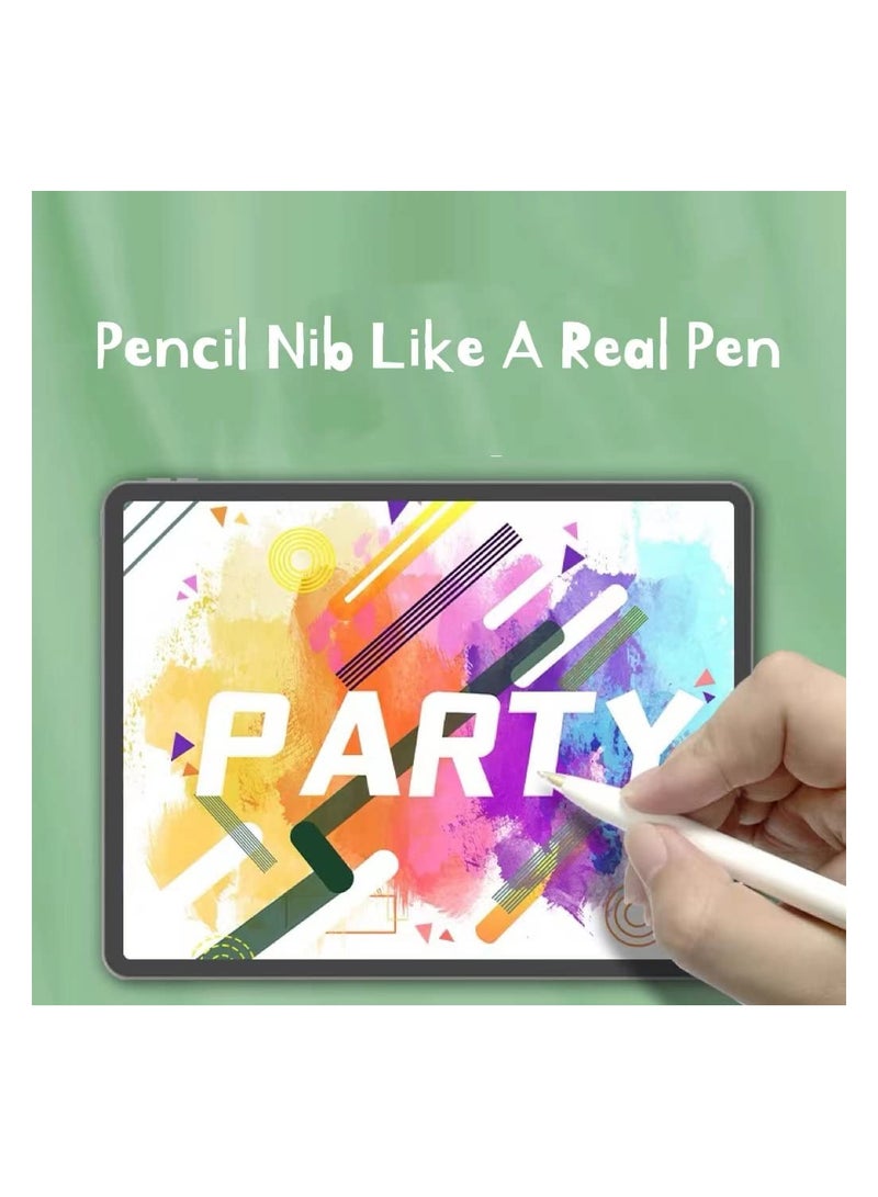 SYOSI مجموعة من 4 رؤوس أقلام رصاص أطول ومحدثة متوافقة مع قلم Apple Pencil من الجيل الأول والثاني، لا تسبب التآكل، بدون ضوضاء، رأس قلم Apple Pencil ذو رأس رفيع ودقيق (وردي شفاف وأزرق شفاف) - Image 3