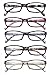 Yogo Vision Reading Glasses 5 Pairs Fashion Ladies Quality Designed for Women Set of Black and Red Pink and Black Purple and Black Red Green and Black Light Transparent W Pouches 125 - Image 4